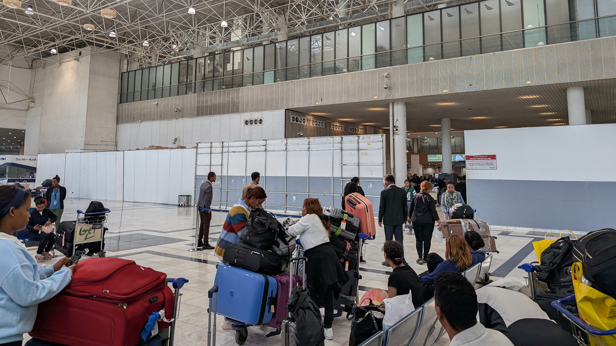 エチオピアのアディスアベバ空港